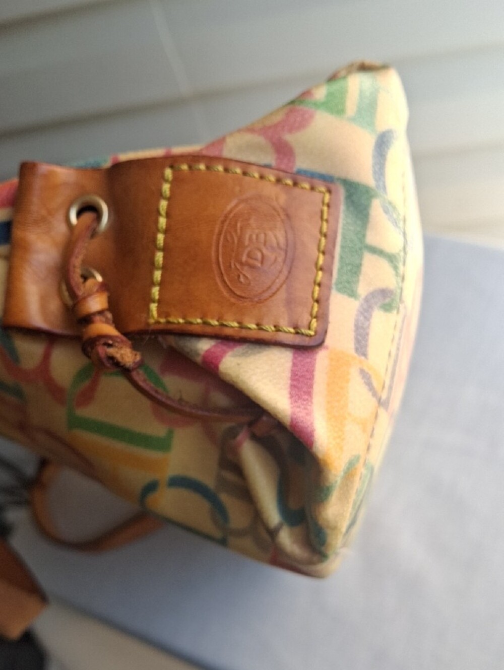 Dooney & Bourke Multicolor Logo Purse And Wristlet Bag - Picture 11 of 12